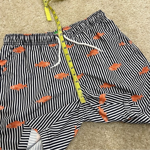 Ted Lapidus Printed Swim Trunks Swimwear Gold Fish Ocean Water Men’s Size Large - Picture 7 of 16